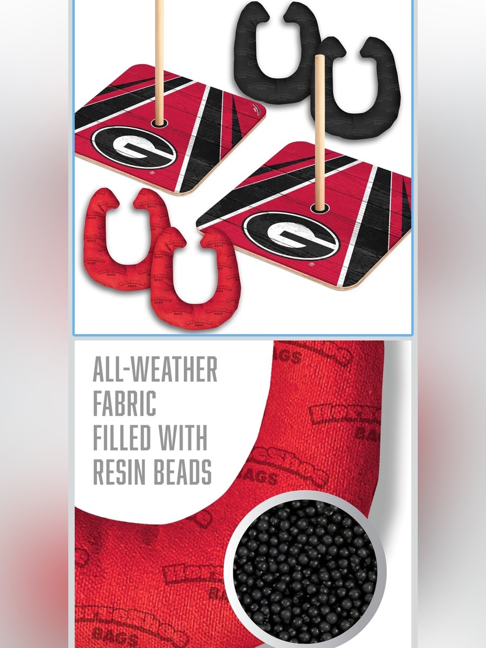 Fanatics Georgia Bulldogs Red and Black Horseshoe Toss Game